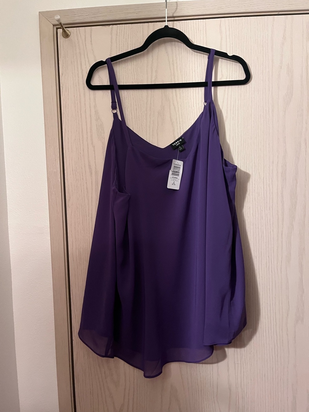 torrid Purple Chiffon Spaghetti Strap Cami